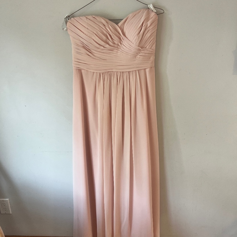 Bill Levkoff Petal Pink Bridesmaid Sweetheart strapless Dress Prom Sz 20 XL ECU